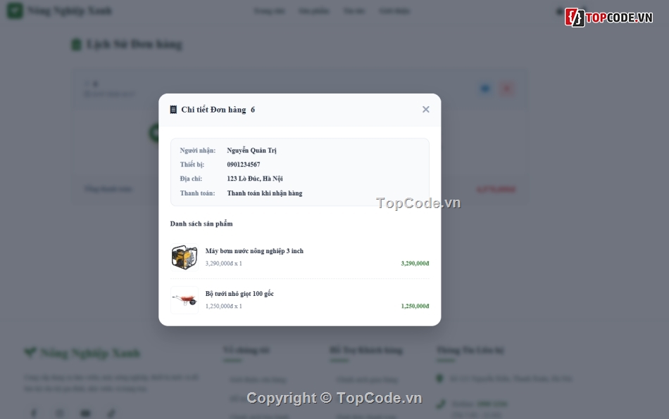 nông nghiệp,bán,code bán hàng